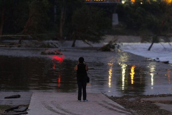 How much rain fell in Texas that caused the catastrophic flooding?